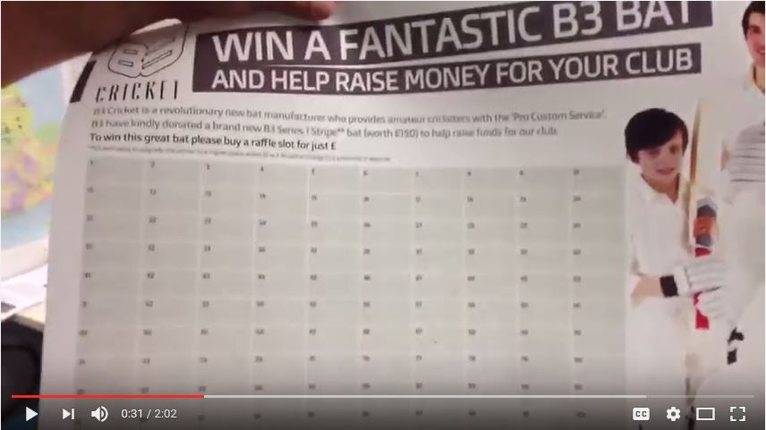 cricket club fund raising